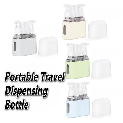 4 in 1 Travel Refill Bottle Set Portable Dispenser Leak Proof Travel Container for 30ml Perfume Shampoo Conditioner Lotion